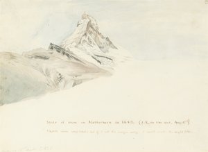 Le Cervin, Suisse, du Nord-Est, 1849 - John Ruskin