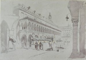 Le Palazzo della Ragione et la Piazza delle Erbe, Padoue, mai 1841 - John Ruskin