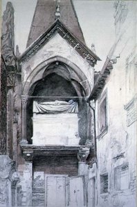 Le Tombeau de Cangrande I, Santa Maria Antica, Vérone - John Ruskin