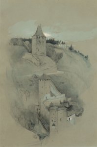 Les tours de Fribourg, Suisse - John Ruskin