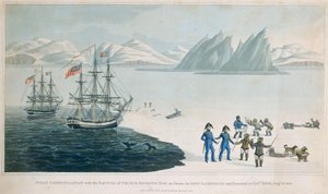 Première communication avec les indigènes de la baie du Prince Régent