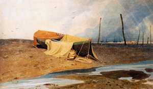 Un bateau sur la plage - John Sell Cotman