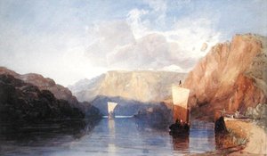 Explosion du rocher de Saint-Vincent, Clifton, vers 1830 - John Sell Cotman