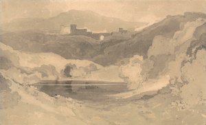 Château dans un paysage - John Sell Cotman