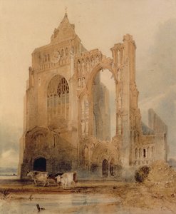 Abbaye de Croyland, Crowland - John Sell Cotman