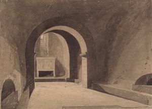 Crypte de Saint-Gervais, Rouen, Normandie - John Sell Cotman