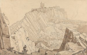 Domfront, vers le sud-est - John Sell Cotman