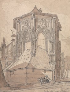 Extrémité Est de Saint Jacques à Dieppe, Normandie - John Sell Cotman