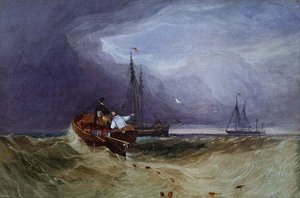 Bateaux de pêche au large de Yarmouth - John Sell Cotman