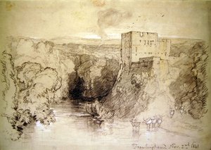 Framlingham : le château et la rivière - John Sell Cotman