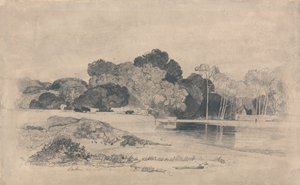 Lac de Trentham, Staffordshire - John Sell Cotman
