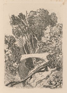 Liber Studiorum : Planche 11, Pont du Pasteur, Cardingshire - John Sell Cotman