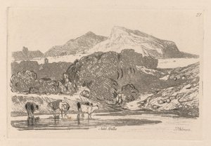 Liber Studiorum : Planche 21, Vue du nord du Pays de Galles, 1838 - John Sell Cotman