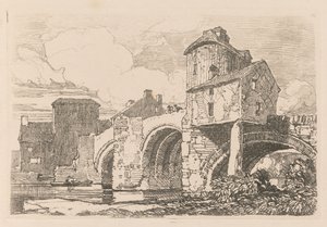 Liber Studiorum: Planche 26, Pont de Monnow, Monmouthshire