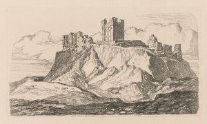 Liber Studiorum : Planche 30, Château de Bambro, Northumberland, 1838 - John Sell Cotman