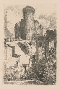 Liber Studiorum : Planche 31, Château de Conway, N. Pays de Galles, 1838