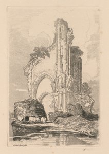 Liber Studiorum: Planche 35, Wenlock Priory, Salop - John Sell Cotman