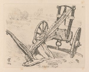 Liber Studiorum : Planche 43, Une charrue du Norfolk, 1814