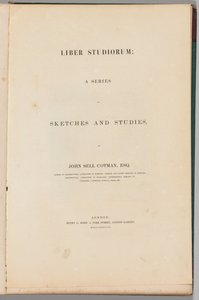Liber Studiorum : Page de titre, 1838 - John Sell Cotman