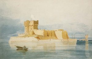 No.1477 Fort St. Marcouf, près de Quineville, dans la Rade de la Hougue, Normandie - John Sell Cotman