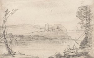 Ruine sur un lac, à la manière de Richard Wilson - John Sell Cotman