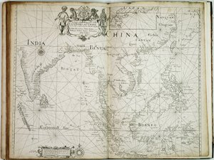 Carte des parties commerciales des Indes orientales et de la Chine, avec les îles adjacentes, de Surrat au Japon - John Seller