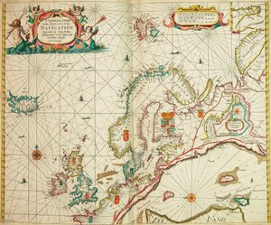 Carte générale de la navigation nordique - John Seller