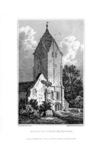 Église de Sompting, Sussex, 1829 - John Shury