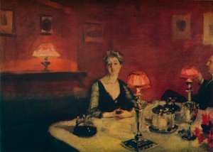 Une table de dîner la nuit, 1884