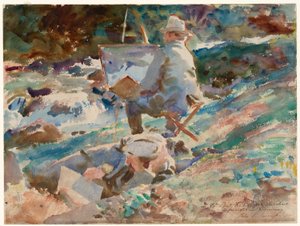 Un artiste à son chevalet - John Singer Sargent