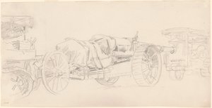 Remorques de canon, France - John Singer Sargent