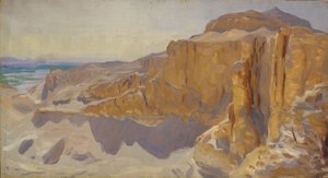 Falaises à Deir el Bahri, Égypte, 1890-91 - John Singer Sargent
