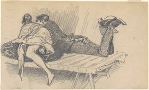 Couple sur un lit - John Singer Sargent