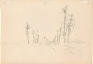 Paysage dévasté [verso], 1918 - John Singer Sargent