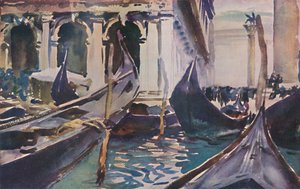 Gondoles près de la Piazzetta, c1904, 1925 - John Singer Sargent
