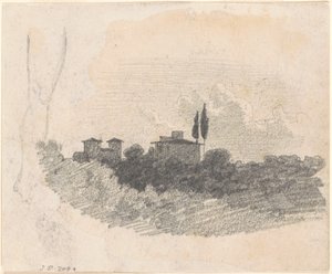 Villa italienne [recto], 1870-1872 - John Singer Sargent