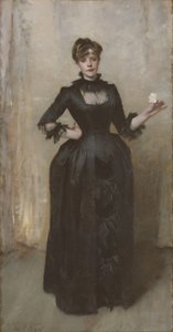 Dame avec la rose (Charlotte Louise Burckhardt), 1882 - John Singer Sargent