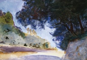 Paysage, Oliviers, Corfou, 1909 - John Singer Sargent