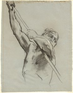 Torso masculin avec un poteau - John Singer Sargent