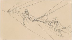 Hommes sur une vergue - John Singer Sargent