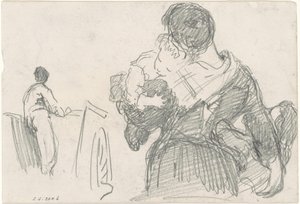 Mère et enfant (recto) - John Singer Sargent