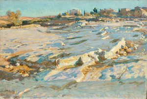 Près du Mont des Oliviers, Jérusalem, vers 1905-06 (huile sur toile) - John Singer Sargent