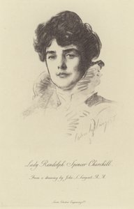 Portrait de Lady Randolph Churchill - John Singer Sargent