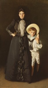 Portrait de Mme Edward L. Davis et de son fils, Livingston Davis, 1890
