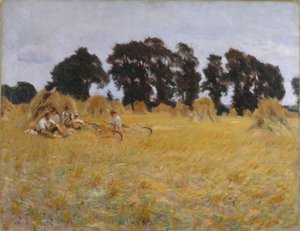 Moissonneurs se reposant dans un champ de blé, 1885 - John Singer Sargent