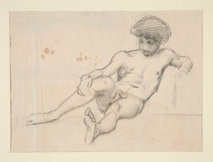 Figure nue allongée