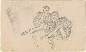 Hommes assis, vers 1874-1877 - John Singer Sargent