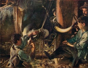 Ferrage du bœuf, vers 1910 - John Singer Sargent
