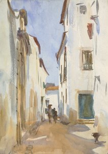 Rue dans une ville méditerranéenne - John Singer Sargent