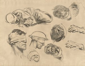 Études pour Gassed, 1918-1919 - John Singer Sargent